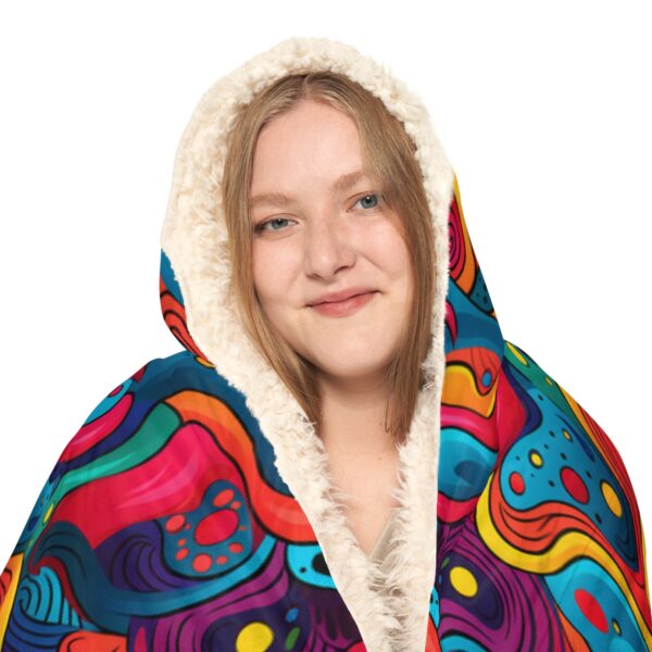 Psychedelic Hoodie Blanket – Sherpa or Micro-Fleece Options