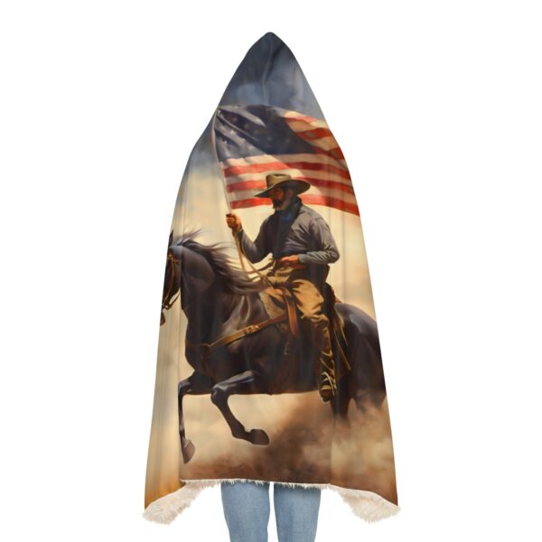 American Cowboy Hoodie Blanket – Sherpa or Micro-Fleece Options