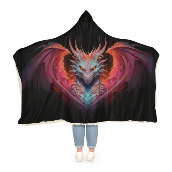 Psychedelic Dragon  Hoodie Blanket – Sherpa or Micro-Fleece Options