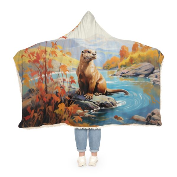Otter Hoodie Blanket