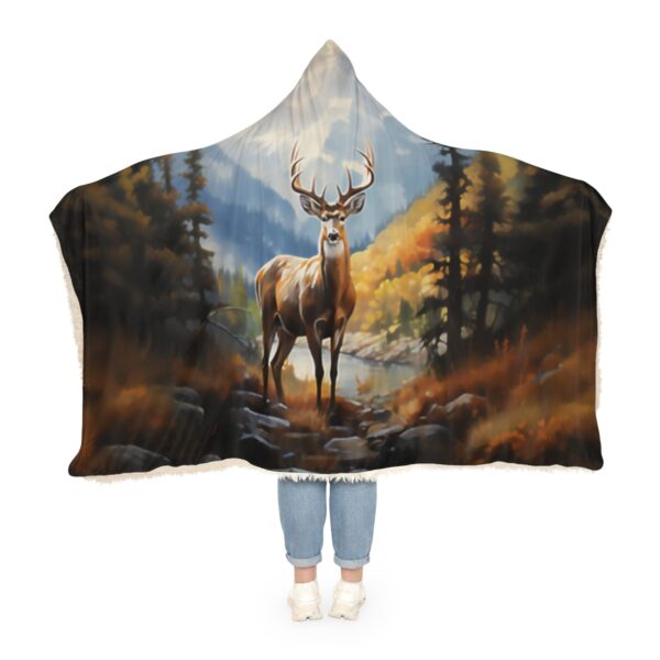 Buck Deer Hoodie Blanket