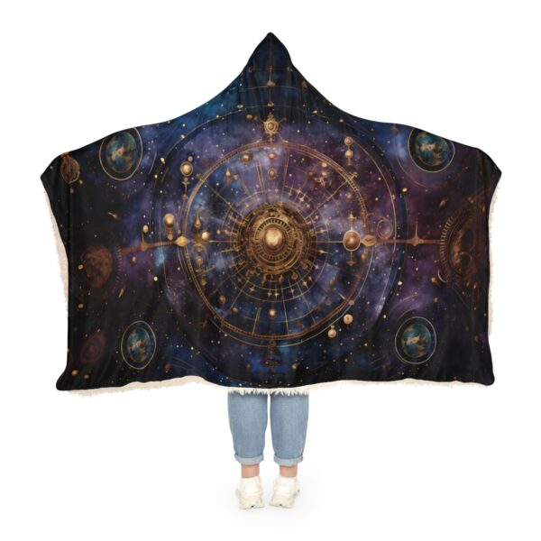 Medieval Celestial Map Hoodie Blanket – Sherpa or Micro-Fleece