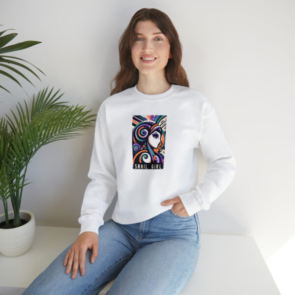 Snail Girl Mid-Century Modern Sweatshirt
