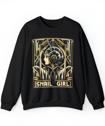 Art Deco Snail Girl Sweatshirt