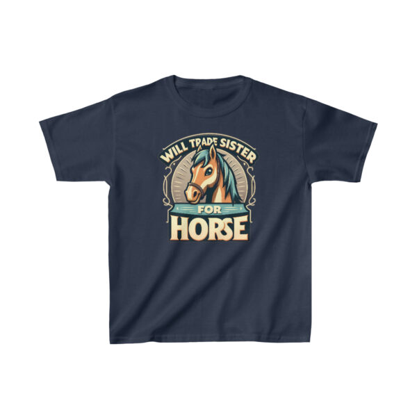 Kid’s Horse T-Shirt | Will Trade Sister for Horse T-Shirt | Horse Lover Shirt, Gift for Horse Owner, Horse Gift, Horse Riding Shirt, Horse T-Shirt,