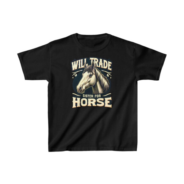 Kid’s Horse Tee Shirt | Will Trade Sister for Horse Shirt | Gift for Horse Owner, Horse Gift, Horse Riding Shirt, Horse T-Shirt, Horse Lover Shirt,