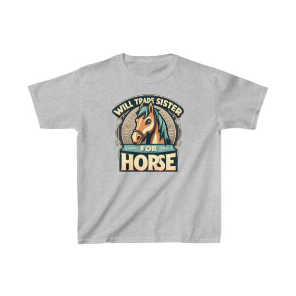 Kid’s Horse T-Shirt | Will Trade Sister for Horse T-Shirt | Horse Lover Shirt, Gift for Horse Owner, Horse Gift, Horse Riding Shirt, Horse T-Shirt,