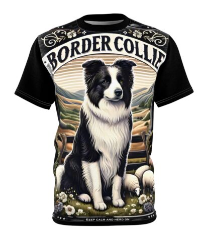 43110 56 400x480 - Border Collie Herding T-Shirt - Unique Gift for Collie Mom and Collie Dad