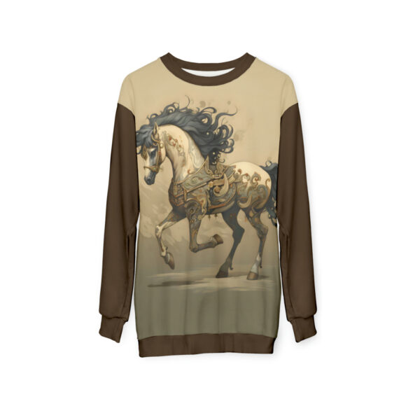 Japandi Horse Pullover Sweatshirt