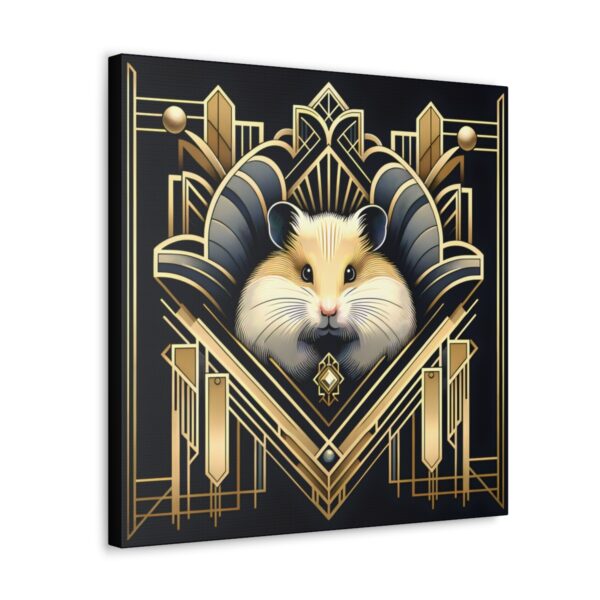 Art Deco Hamster Dreams Canvas Wraps  🐹🎁🎨