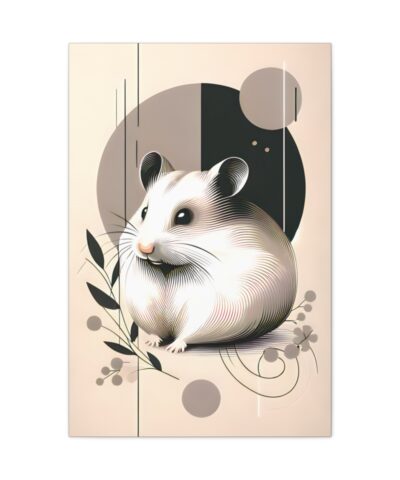 Hamster Minimalist Wall Art – Canvas Wraps 🎁🐹 🎨