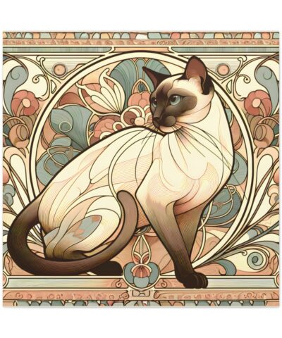 75778 71 400x480 - Art Nouveau Siamese Cat Wall Art on Canvas 🐱🎨🖼️