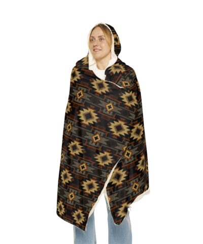 Southwestern Pattern Hoodie Blanket