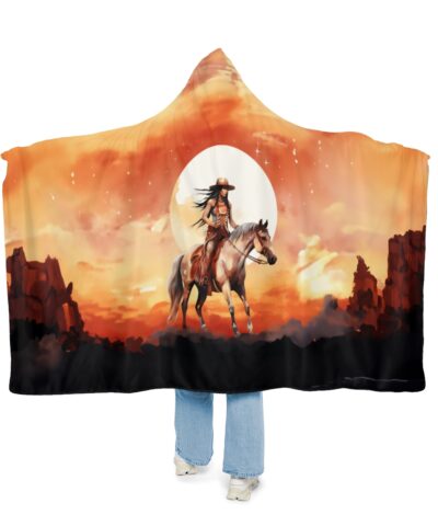 Rising Sun Cowgirl Hoodie Blanket