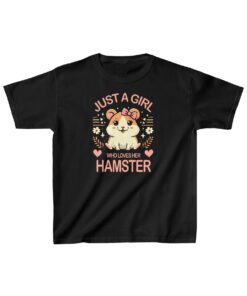 Hamster-Lover’s Kid’s Tee: Just a Girl Who Loves Her Hamster!