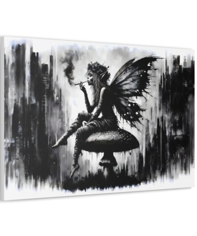 75777 42 400x480 - Mystical Repose - Grunge Fairy & Mushroom Canvas Art Print