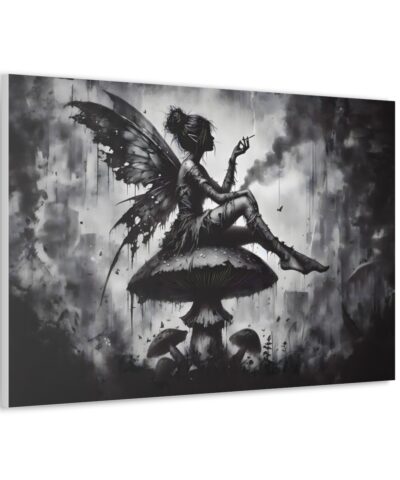 Moonlit Musings – Grunge Fairy & Mushroom Canvas Art Print