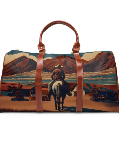 Vintage Cowboy Art Travel Bag – Bigger than most duffle bags, tote bags and even most weekender bags!
