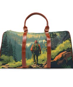 Vintage Hiking Art Travel Bag – Bigger than most duffle bags, tote bags and even most weekender bags!