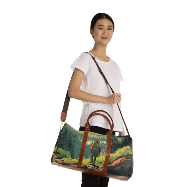Vintage Hiking Art Travel Bag – Bigger than most duffle bags, tote bags and even most weekender bags!