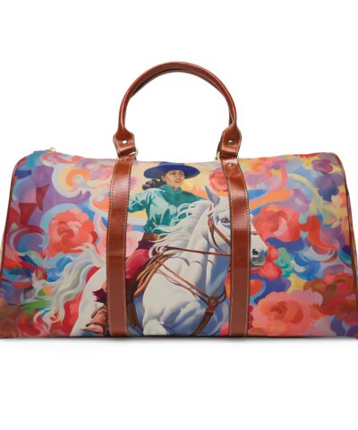 Vintage Cowgirl Art Travel Bag – Bigger than most duffle bags, tote bags and even most weekender bags!
