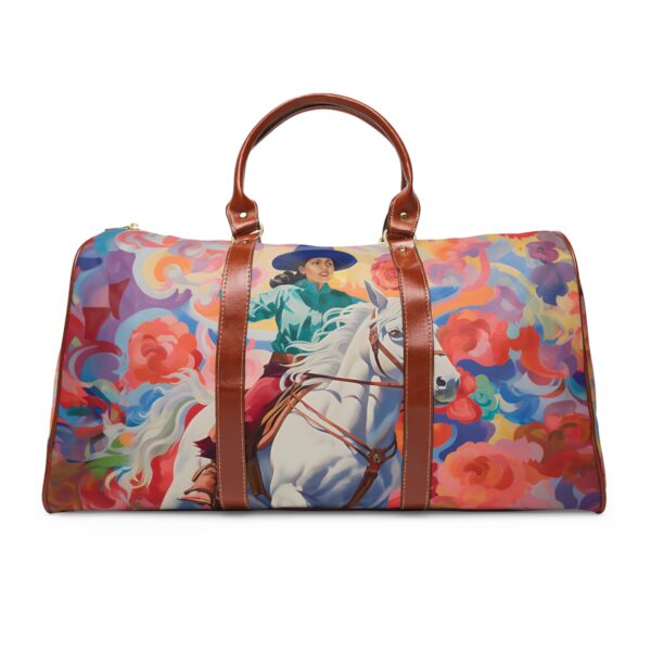Vintage Cowgirl Art Travel Bag – Bigger than most duffle bags, tote bags and even most weekender bags!