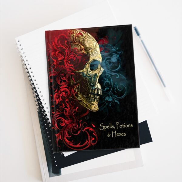 Spells, Potions & Hexes Journal – Blank Book with Ruled Lines – Unique Gift for the Wiccan in Your Family