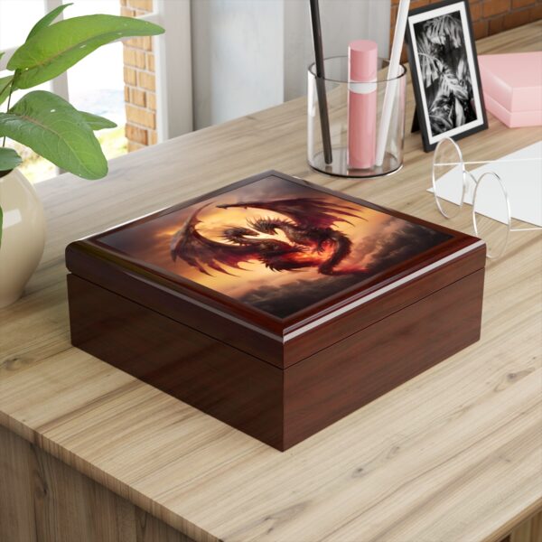 Two Dragons Heart Trinket and Jewelry Box