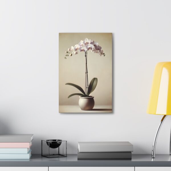 Vintage Floral Orchid Art on Canvas