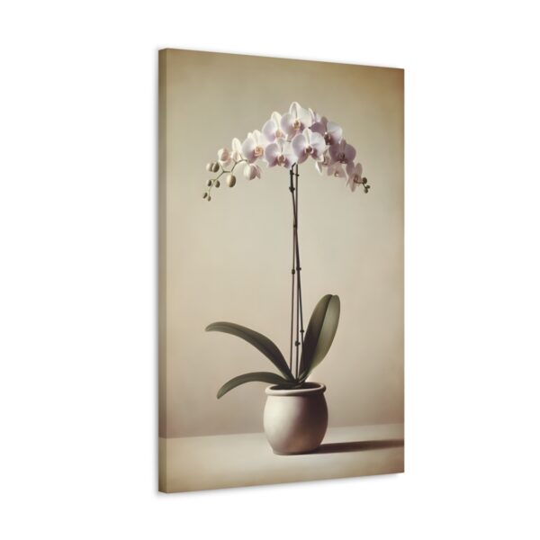 Vintage Floral Orchid Art on Canvas