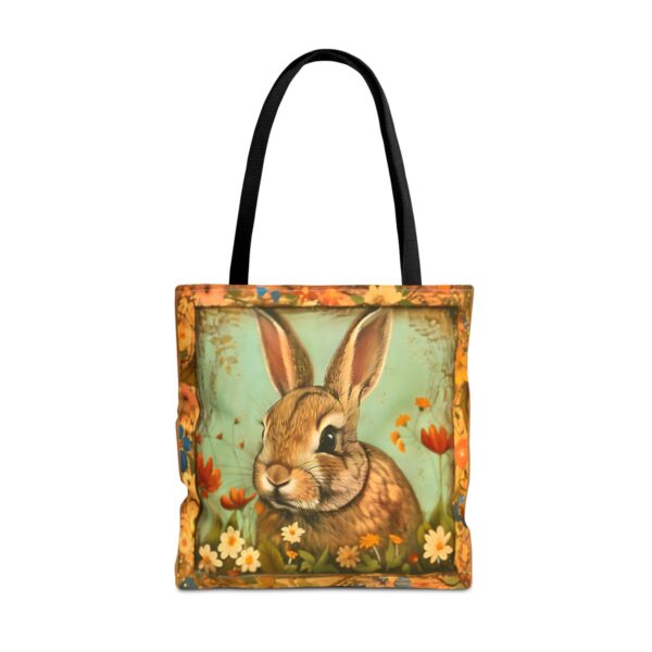 Vintage Folksy Baby Rabbit Tote Bag