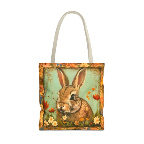 Vintage Folksy Baby Rabbit Tote Bag
