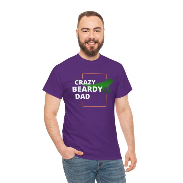 Crazy Beardy Dad Heavy Cotton Tee