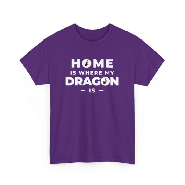 Home is Where My Dragon Is Heavy Cotton Tee