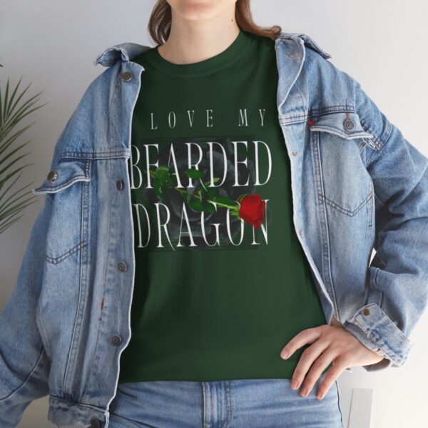 I Love My Bearded Dragon Rose Heavy Cotton Tee