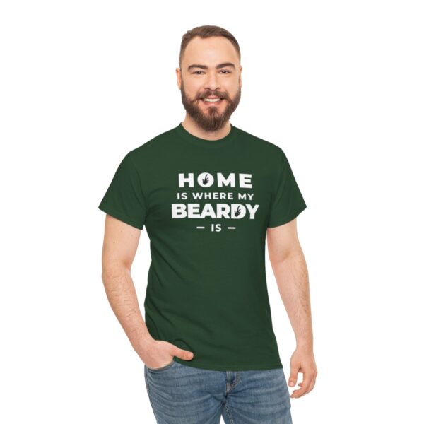 Home is Where My Beardy Is Heavy Cotton Tee
