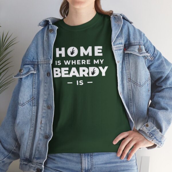 Home is Where My Beardy Is Heavy Cotton Tee