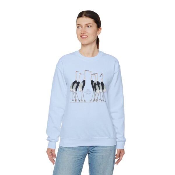 Just Whopping It Up – Whooping Crane – Heavy Blend Crewneck Sweatshirt