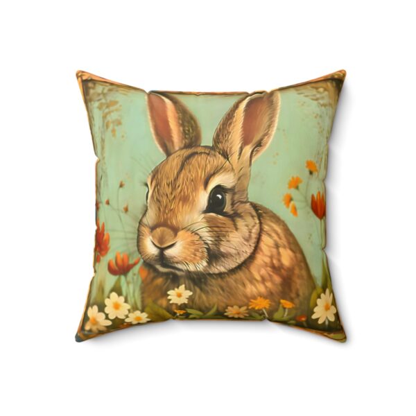 Vintage Folksy Baby Rabbit Pillow