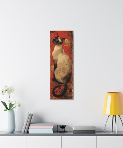 Siamese Cat Canvas Art Print – 12″x36″
