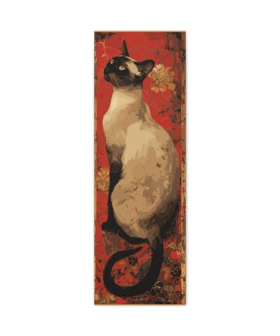 Siamese Cat Canvas Art Print – 12″x36″