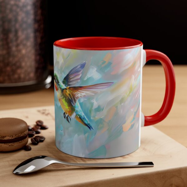 Hummingbird Hibiscus 11 oz Accent Coffee Mug