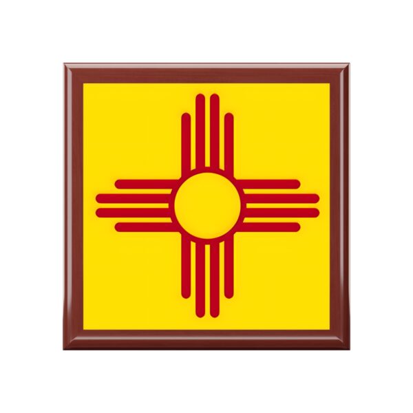 New Mexico Flag Stash Box
