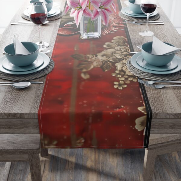 Rustic Farmhouse Red Rooster Table Runner (Cotton or Poly)