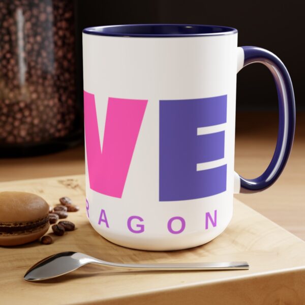 Love My Bearded Dragon Two-Tone Coffee Mugs – 15oz