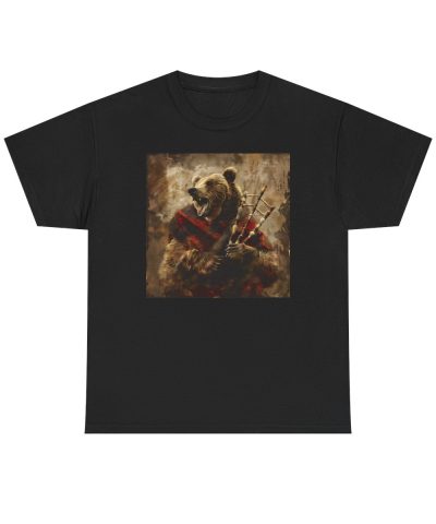 Grizzly Bear Playing the Bagpipes T-Shirt