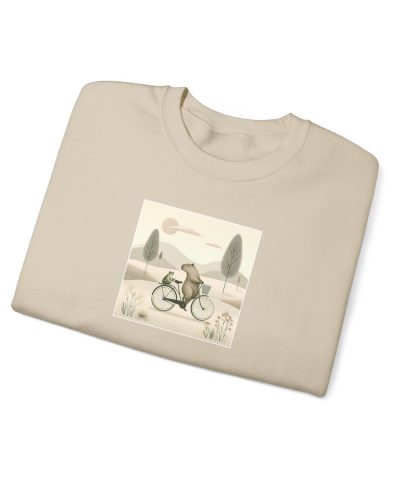 Capybara and Toad on Bicycle” Sweatshirt