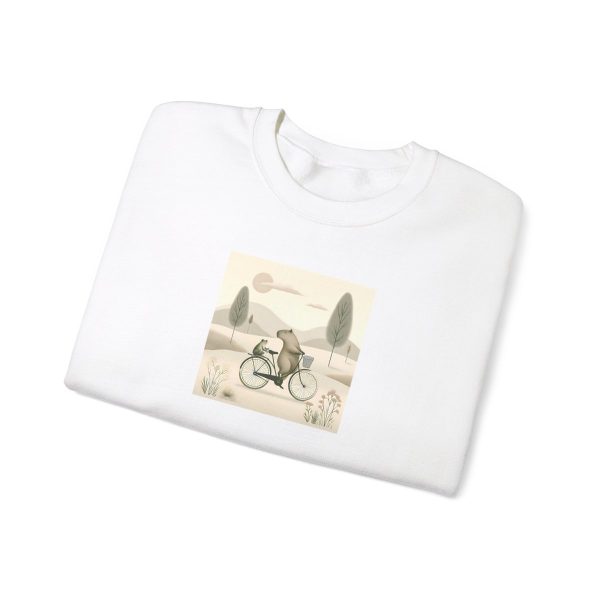 Capybara and Toad on Bicycle” Sweatshirt