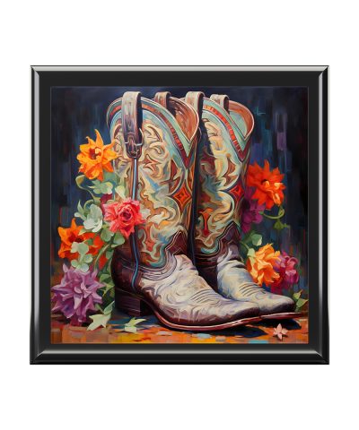 Cowgirl Boots Memory Box