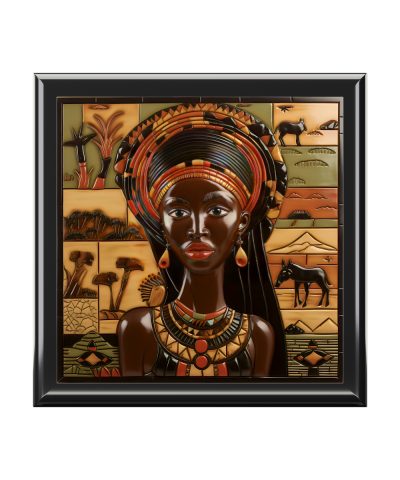 African Folk Art Jewelry Gift Box